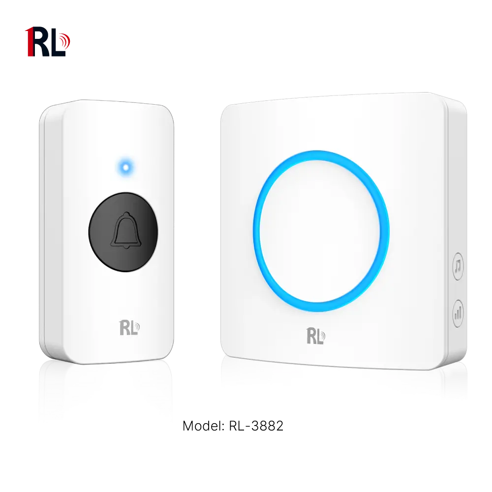 无线门铃，门铃，RL-3882，交流电源供电，抗干扰，38种旋律铃声，2.3MHz，150米_01