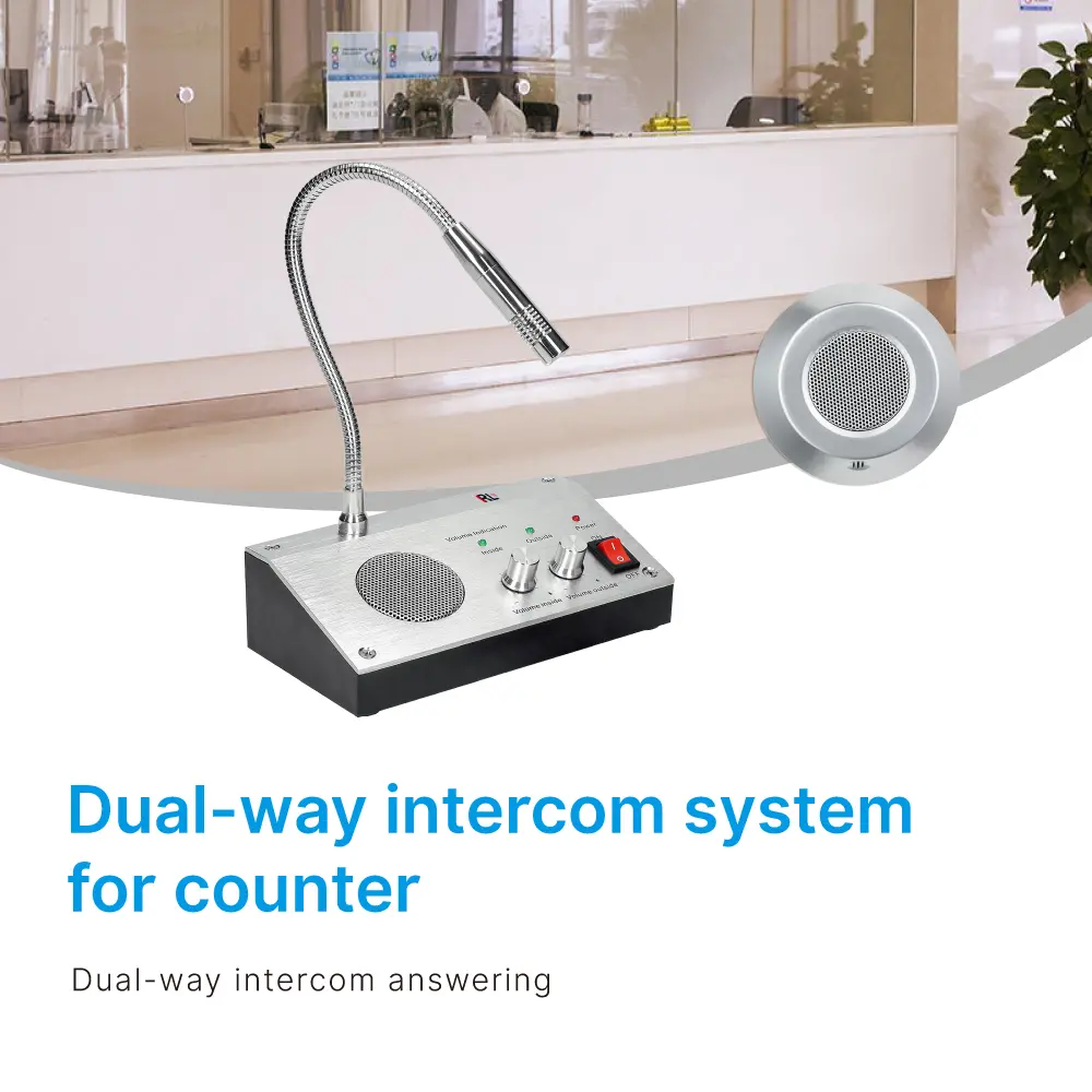 Intercom System, RL-9909, for Bank Counter Windows, Two-Way Communication _ 02