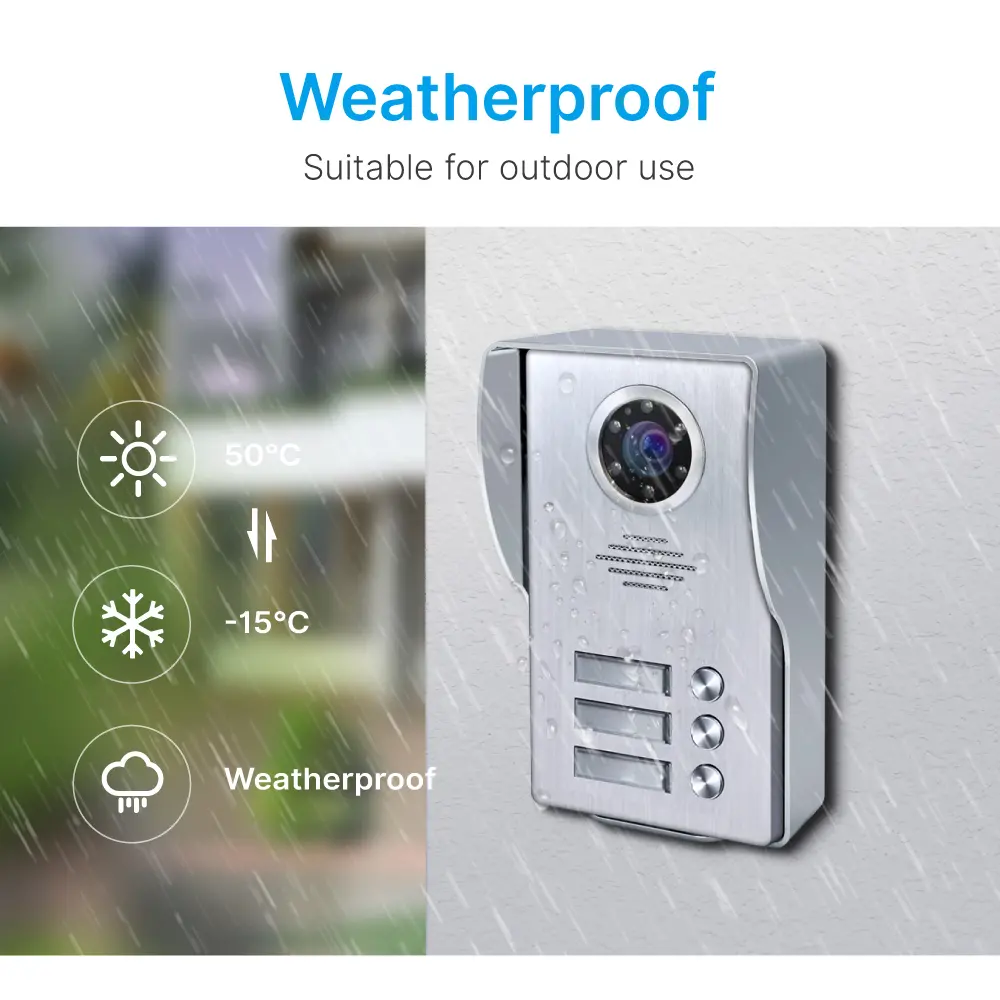 7英寸 TUYA WiFi 智能可视门铃 # RL-B17W3-TY-轻松实现4线连接。- 室内机与室外机互联，随时随地查看、聆听并与访客通话。1080P AHD 门铃。- 内置高清摄像头 - 支持夜视功能。_ 05