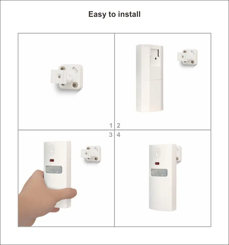 智能家居运动传感器，RL-WP01A，配遥控器，90dB，图雅智能，2.4GHz WiFi，无需网关，支持自动化与推送通知 11