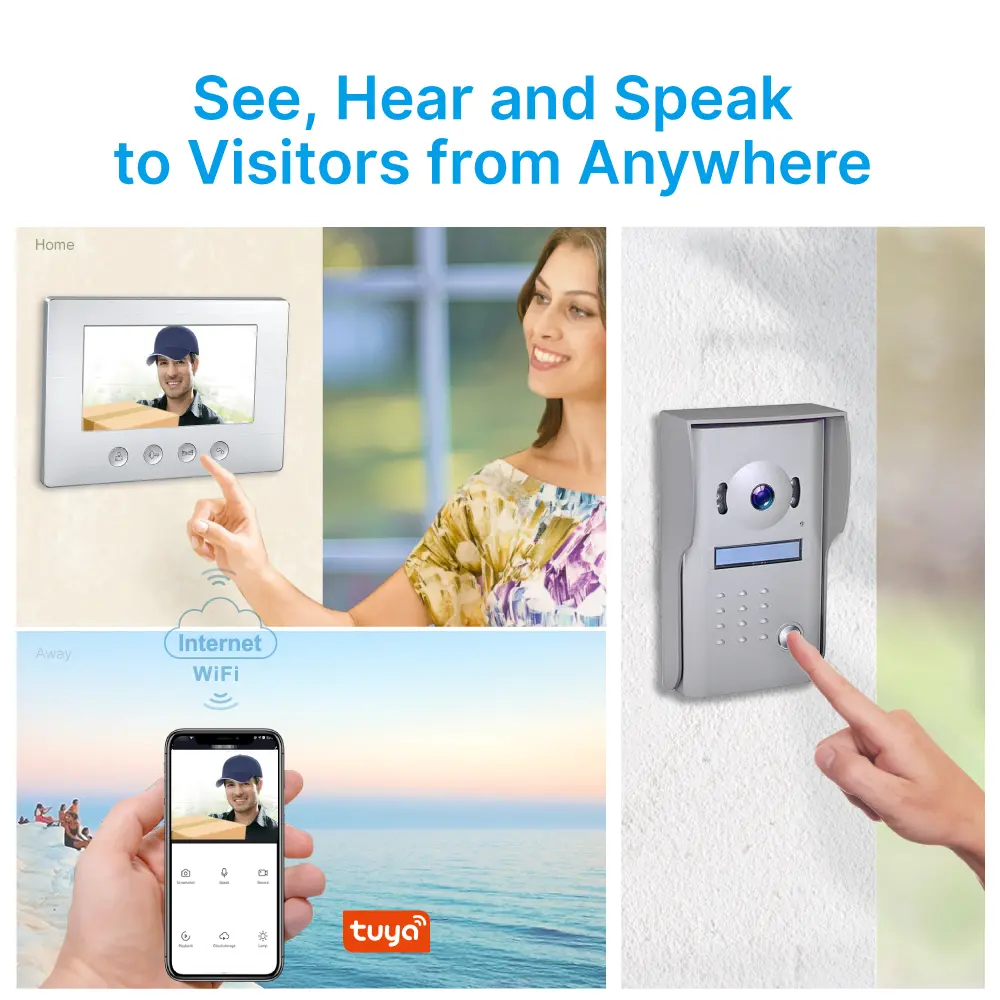 可视门铃，RL-A17WIFI-VM2, 2 芯线，Tuya WiFi，7英寸 TFT 屏，800*480，免提通话，锁控_02