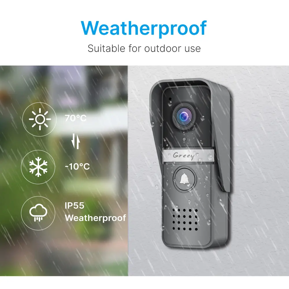 视频门铃，RL-IP12D-NET，图雅智能，2.4GHz WiFi，2K UHD 摄像头，夜视，128GB TF 卡，IP55，室内铃声（接收器）_ 06