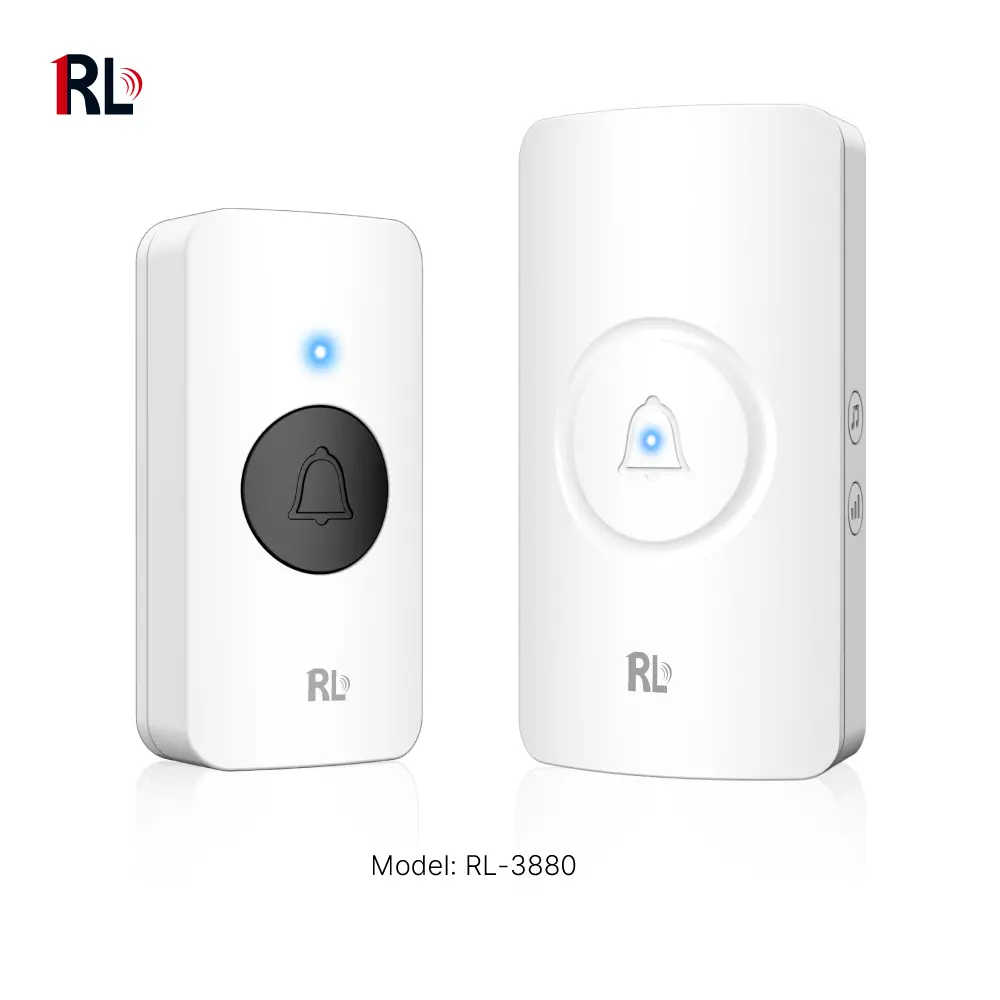无线门铃，3880交流电源抗干扰门铃，38首旋律/铃声，433MHz，150米 _ 01
