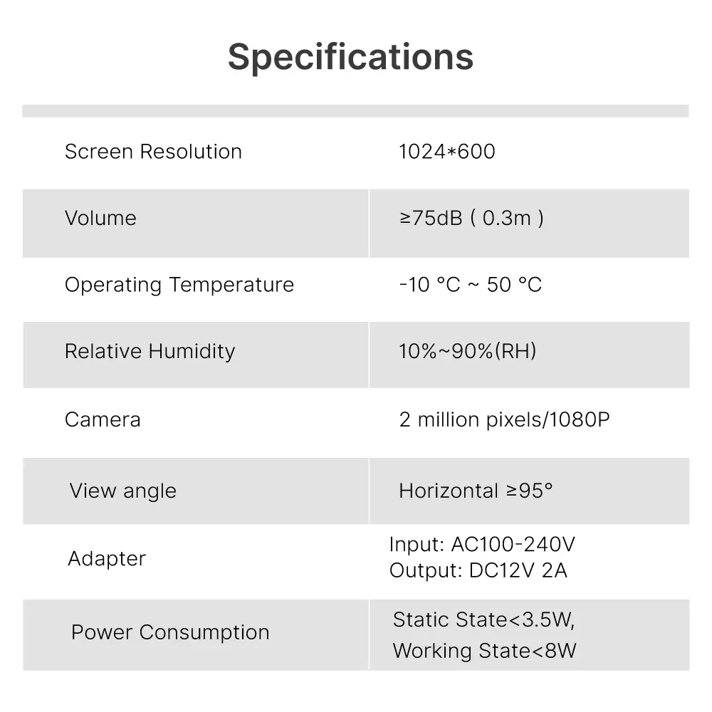7英寸 涂鸦 WIFI 智能可视门铃 #RL-B17W4-TY - 轻松实现 4-wire 连接。- 支持多达 4 户住宅。- 室内外双向通话，随时随地查看、聆听并与访客交谈。4K AHD 门铃 - 内置百万高清摄像头 - 夜视功能 _13