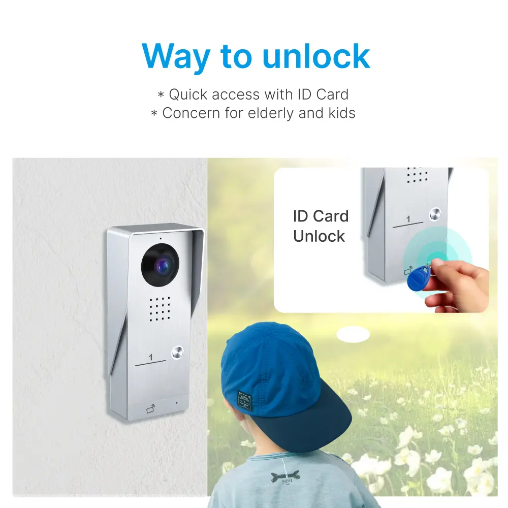 7英寸 WiFi AHD 可视门铃 #RL-B17AE-TY - 夜间摄像头自动补光。- 可远程释放电子锁和门禁锁。- 支持 Tuya Smart APP，实现远程监控、对讲和开锁。- 200 万像素 AHD 摄像头。- 提供 16 种可选铃声。_06