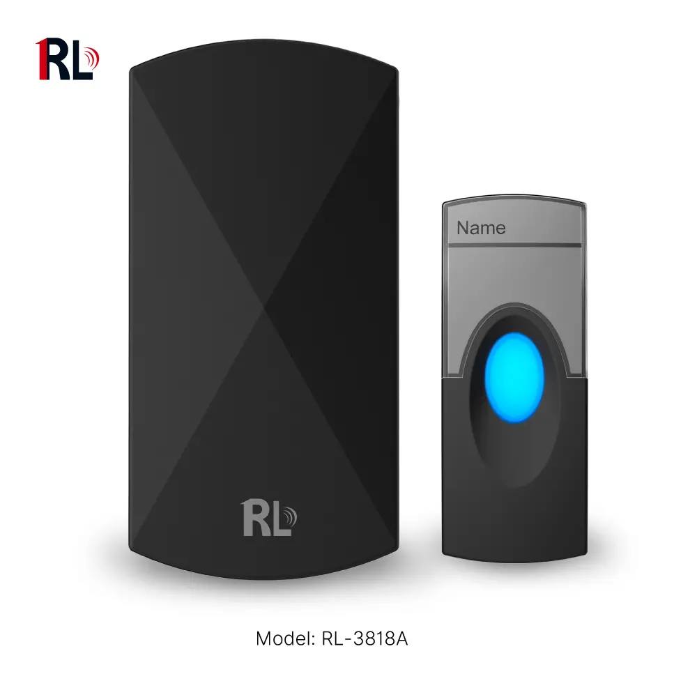 无线门铃，门铃，RL-3818A，交流供电，抗干扰，58首/旋律/铃声，433MHz，150米 _ 01