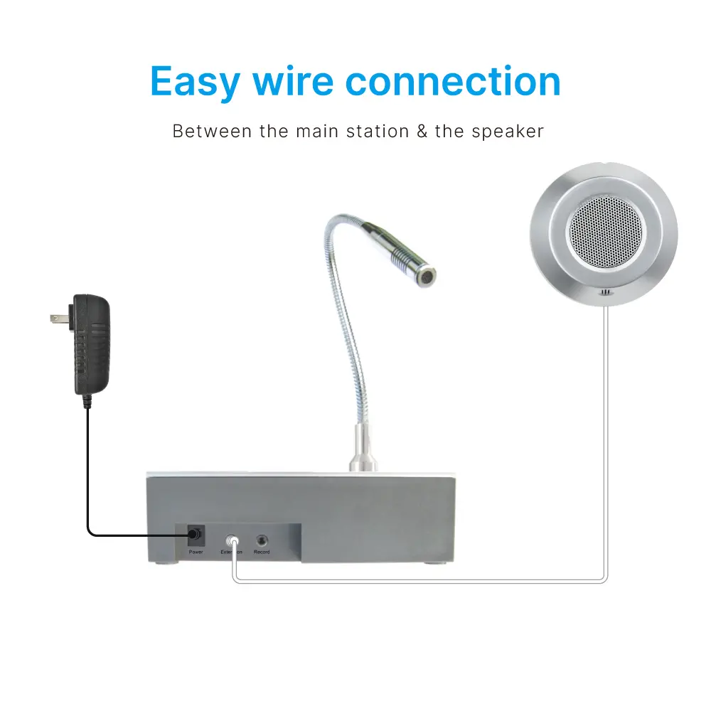 Intercom System, RL-9909, for Bank Counter Windows, Two-Way Communication _ 04