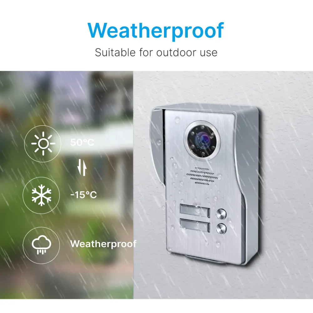 7英寸 TUYA WiFi 智能可视门铃 #RL-B17W2-TY。室内机与室外机互通，随时随地查看、聆听并与访客对话。1080P AHD 门铃。- 内置百万高清摄像头。- 适用于多种环境及户外场景。- 支持夜视功能_05