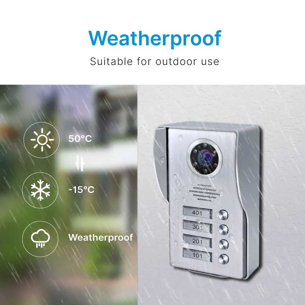 视频门铃，-RL-A17W4-TY，-4-家庭，-4-电线，-图雅-WiFi，-7"-AHD-屏幕，-1024-600，-1080-高清摄像机，-免提，-锁定 - 释放-_ 04