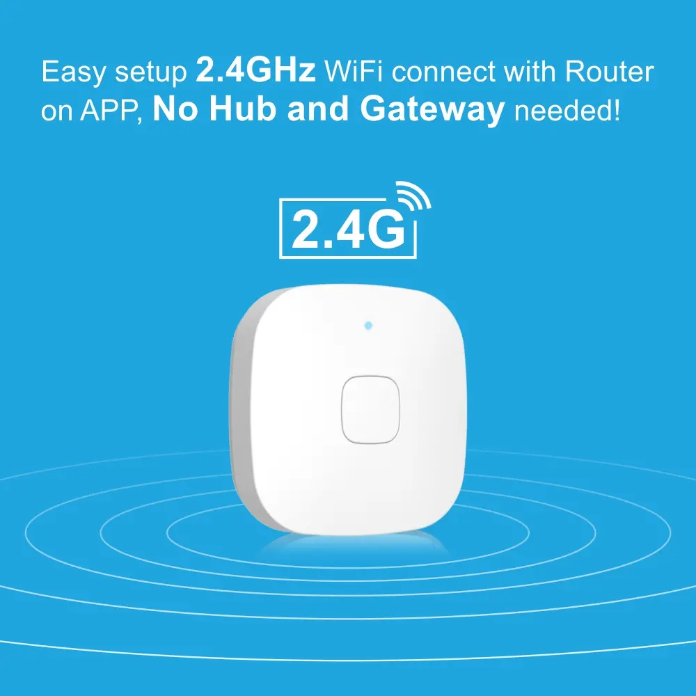 智能家居振动传感器 RL-WV01，Tuya 智能，2.4GHz WiFi，无需网关，支持自动化与推送通知 2