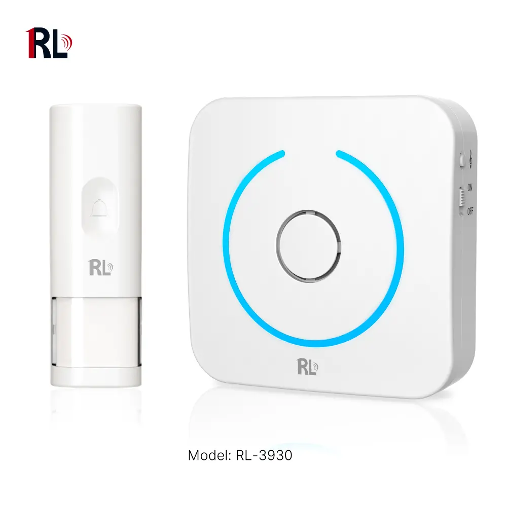 无线门铃，门铃，RL-3930，电池供电，抗干扰，38 种曲调/旋律/铃声，433MHz,150米_01
